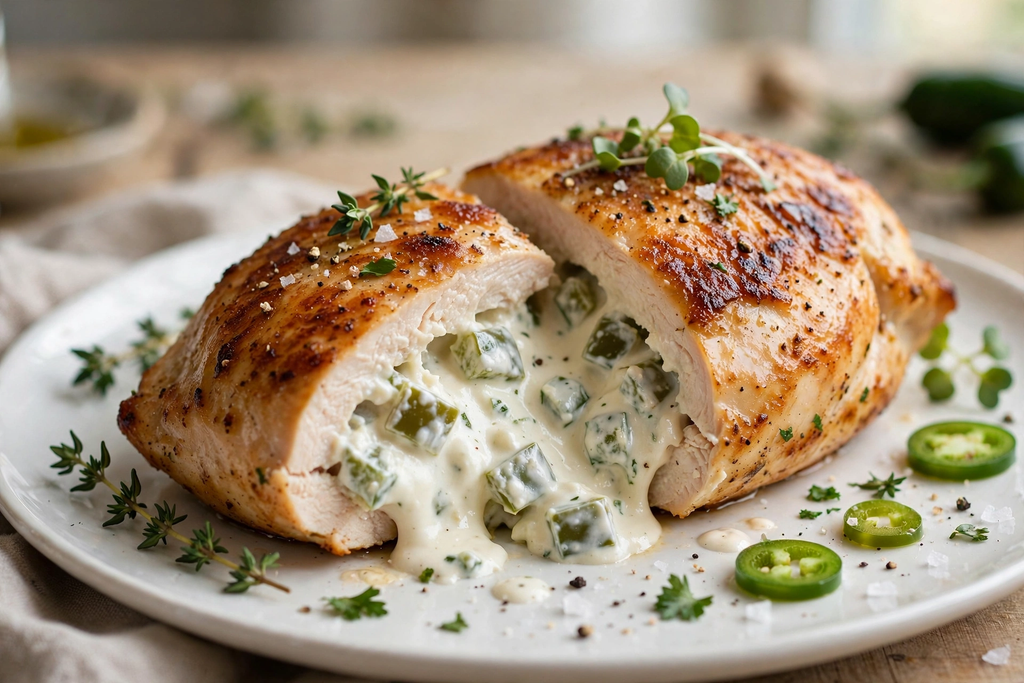 Cream Cheese & Jalapeño Stuffed Chicken